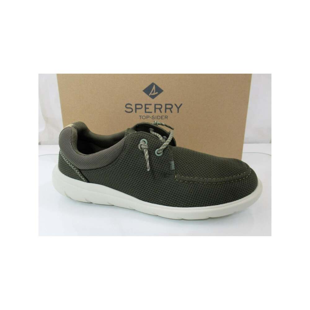 Men's Sperry Size 11 Top Sider Captain's Mocassin Oxford Sneakers Mesh Green